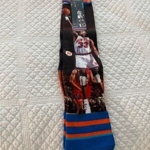 Stance Basketball Graphic Crew Socks - Black, Blue, and Orange